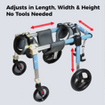 Load image into Gallery viewer, Full-Support Dog Wheelchair for Big Dogs