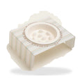 Load image into Gallery viewer, Cream acrylic elevated pet bowl