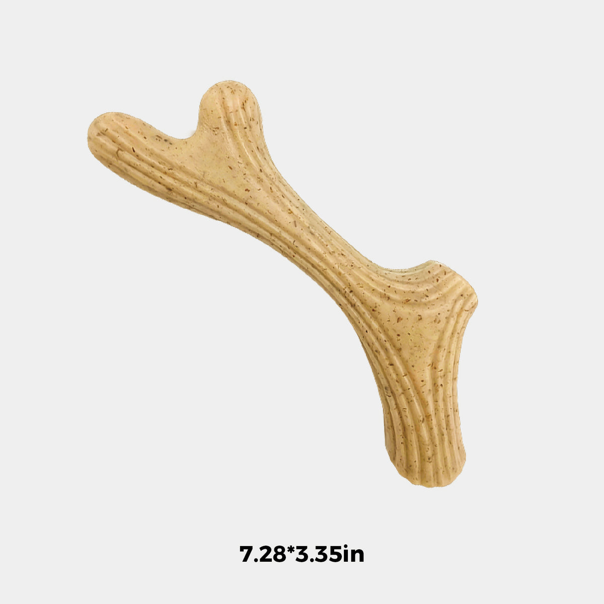 Natural Pine Wood Dog Chew Toys | Antler & Fish Shaped Durable Chew Sticks