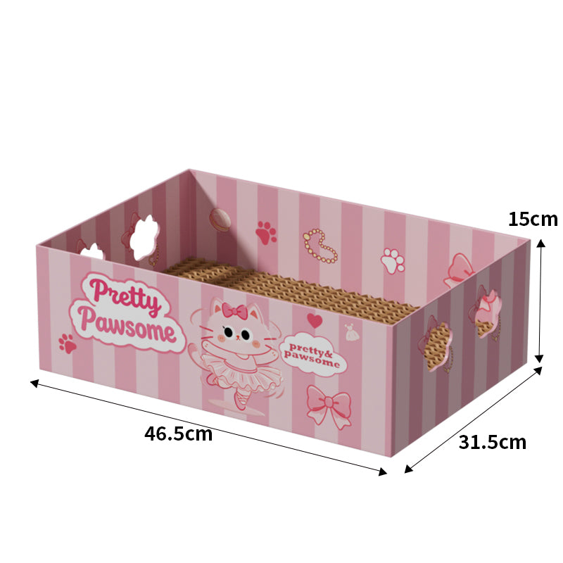 Biodegradable cat scratching board