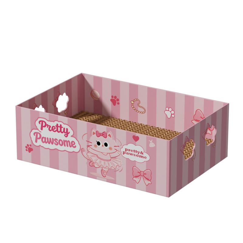 Biodegradable cat scratching board