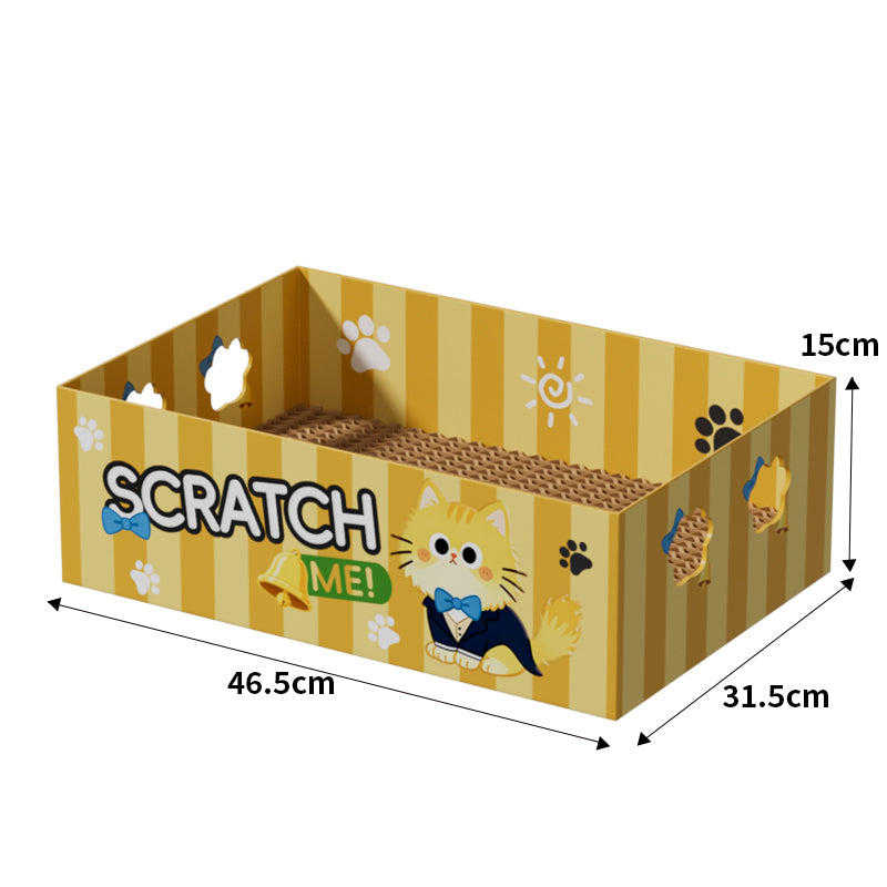 Biodegradable cat scratching board