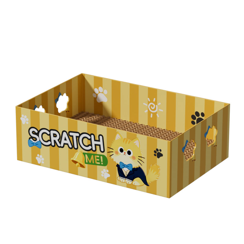 Biodegradable cat scratching board