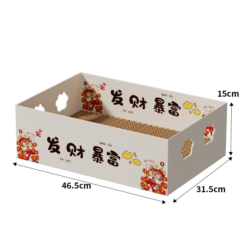 Biodegradable cat scratching board