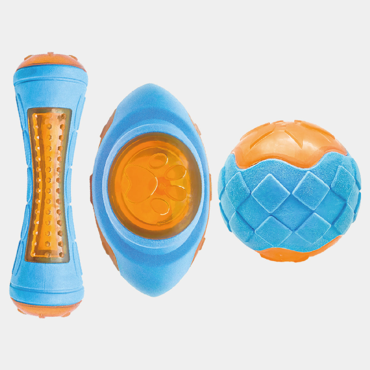 Floating Dog Toys Set | Squeaky Water Balls & Chew Bones for Pool Play