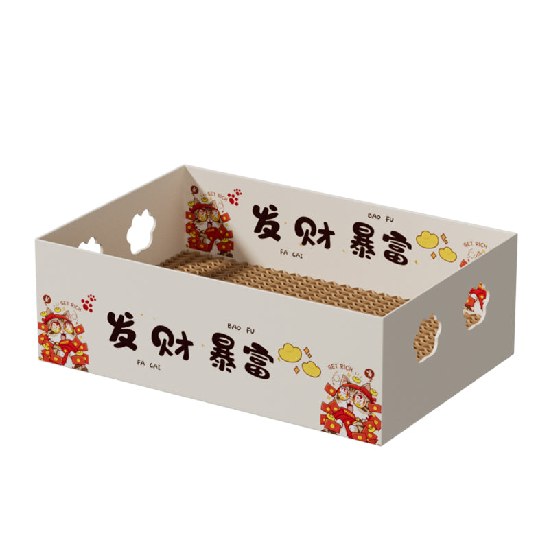 Biodegradable cat scratching board