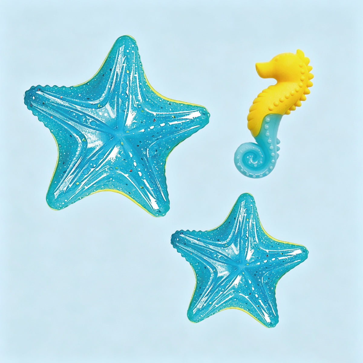 Ocean Glow Dog Toys | Floating Squeaky Fetch Toys for Water Play