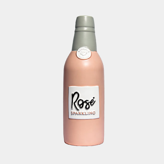 Floating Latex Wine Bottle Dog Toy – Squeaky & Interactive