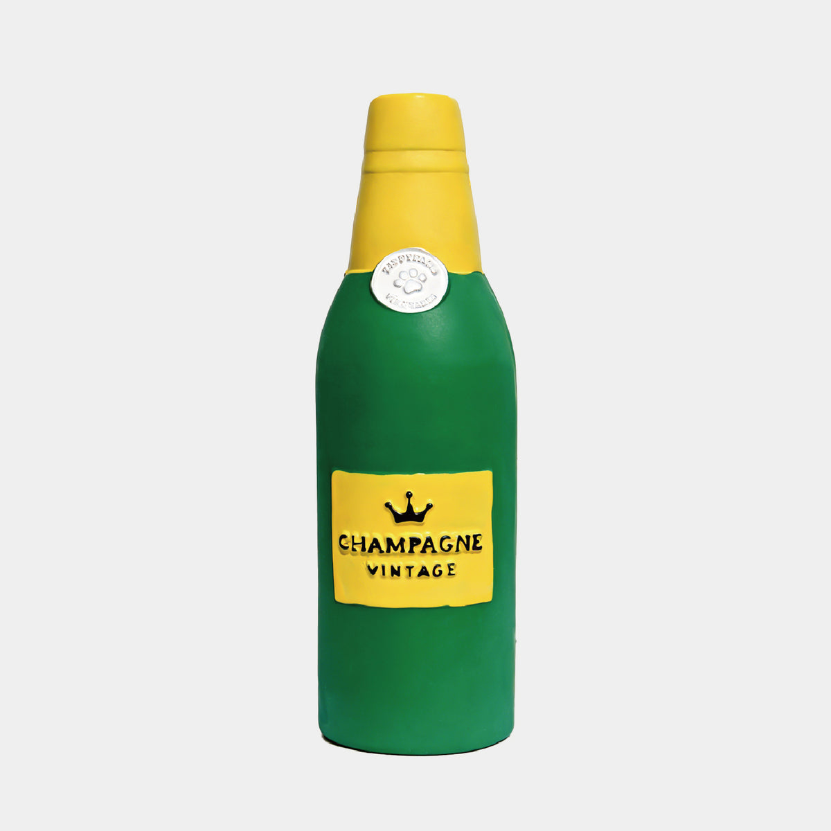 Floating Latex Wine Bottle Dog Toy – Squeaky & Interactive