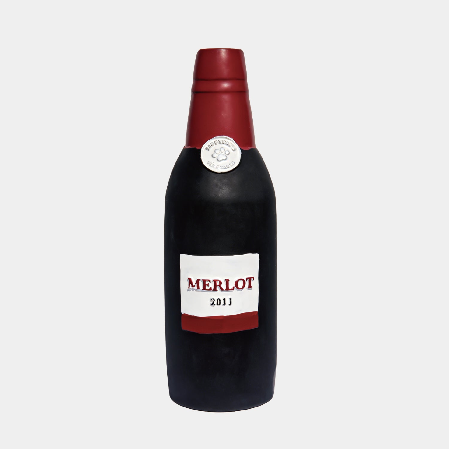Floating Latex Wine Bottle Dog Toy – Squeaky & Interactive