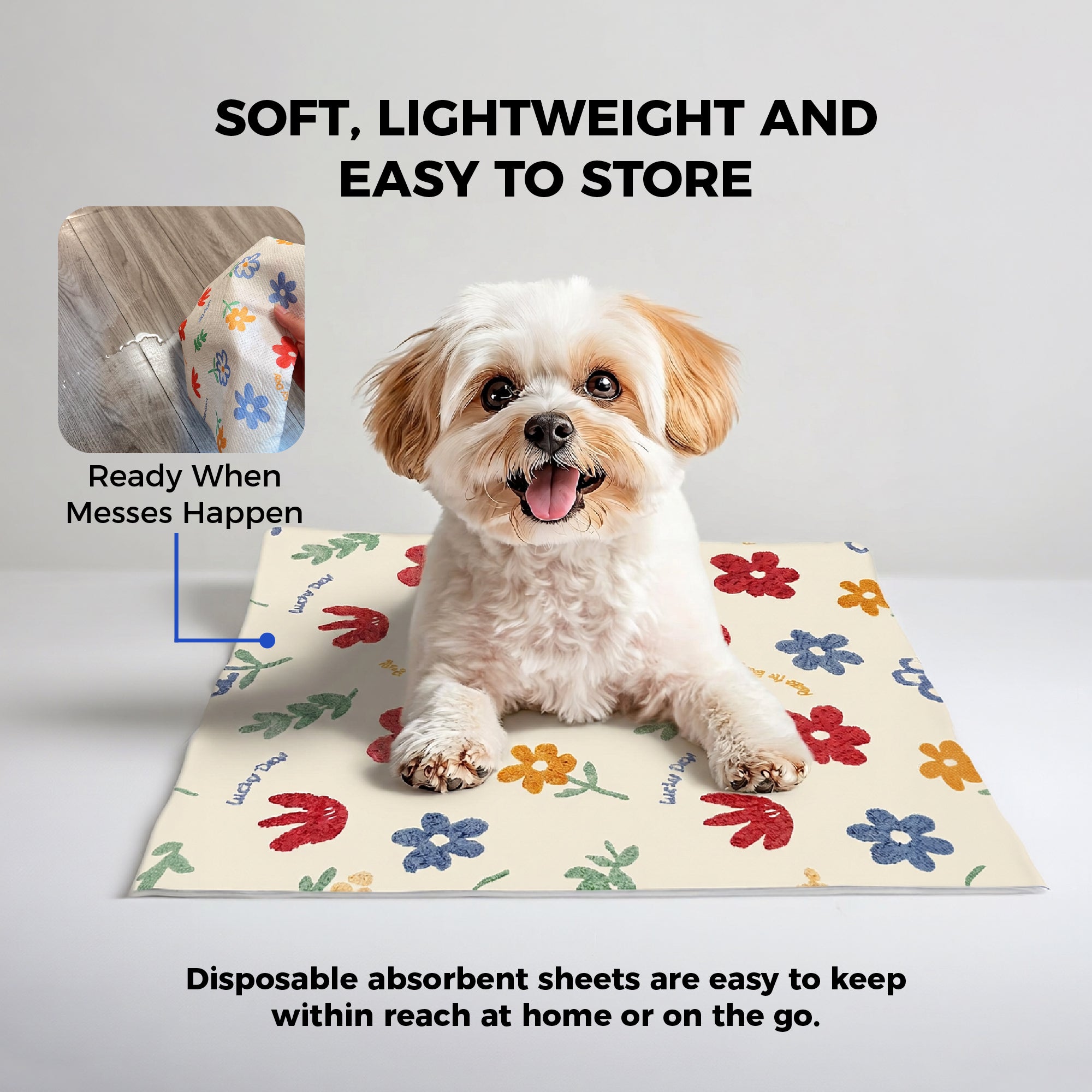 Ultra-Absorbent Disposable Pee Pads for Dogs & Cats