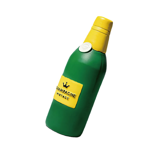 Floating Latex Wine Bottle Dog Toy – Squeaky & Interactive