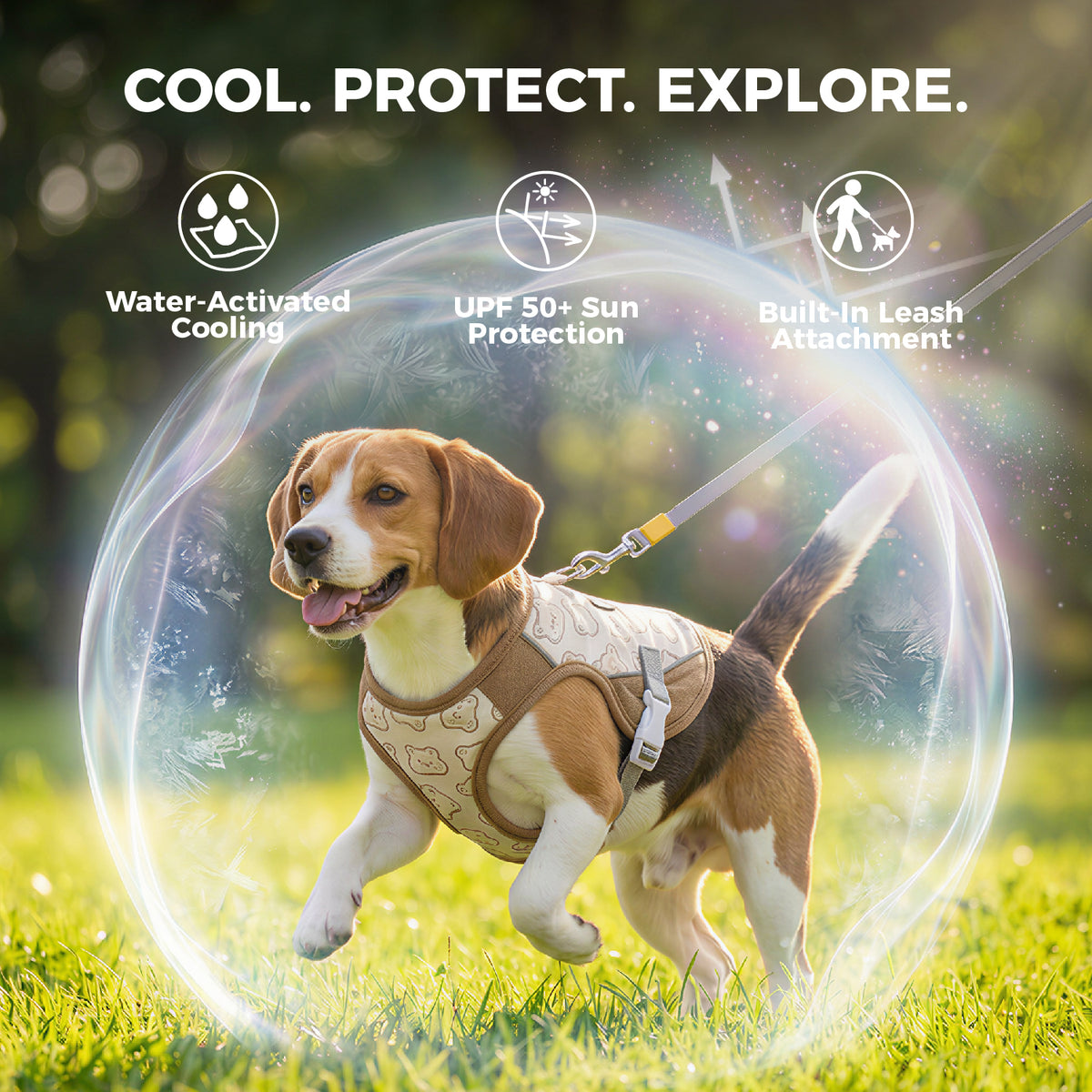 Adjustable Water-Activated Cooling Vest for Dogs