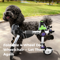 Load image into Gallery viewer, Adjustable Full-Support Dog Wheelchair for small Dogs
