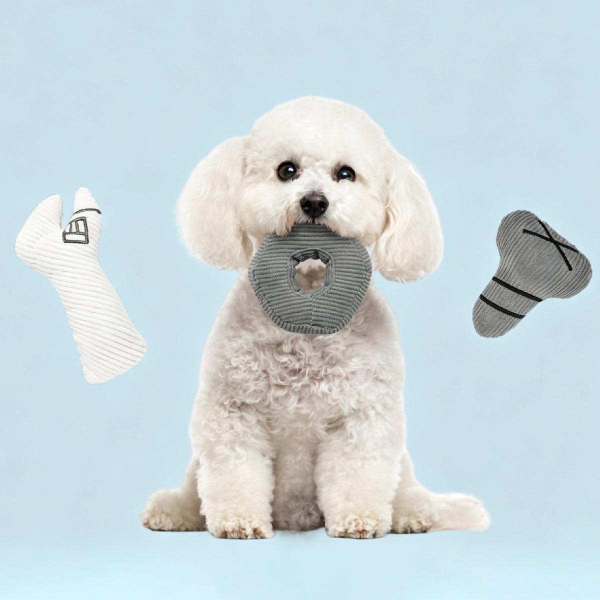 Hardware Squeaky Dog Toys | Wrench, Nut & Bolt Set for Small Dogs