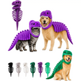 Load image into Gallery viewer, Dark Dinosaur Skeleton Pet Costume
