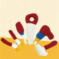Load image into Gallery viewer, Tool Shaped Dog Toys | Corduroy Squeaky Chew Toys Set
