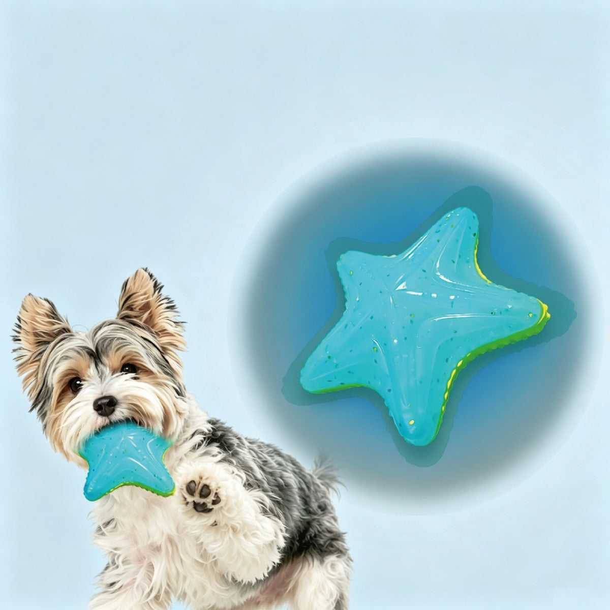 Ocean Glow Dog Toys | Floating Squeaky Fetch Toys for Water Play