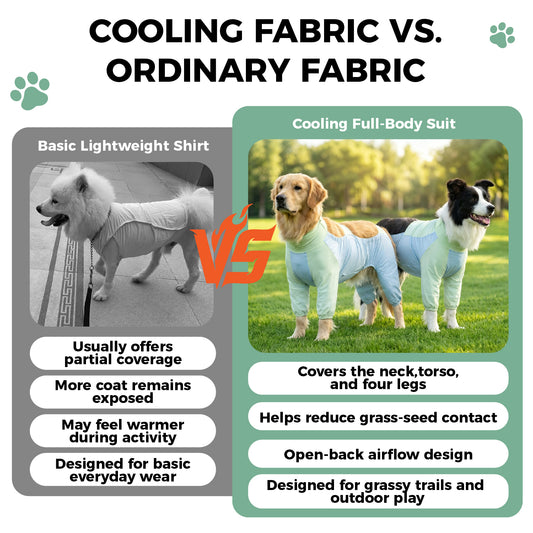 Cooling Four-Leg Dog Suit – UV Protection & Joint Cover