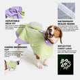 Load image into Gallery viewer, Sage Dog Raincoat
