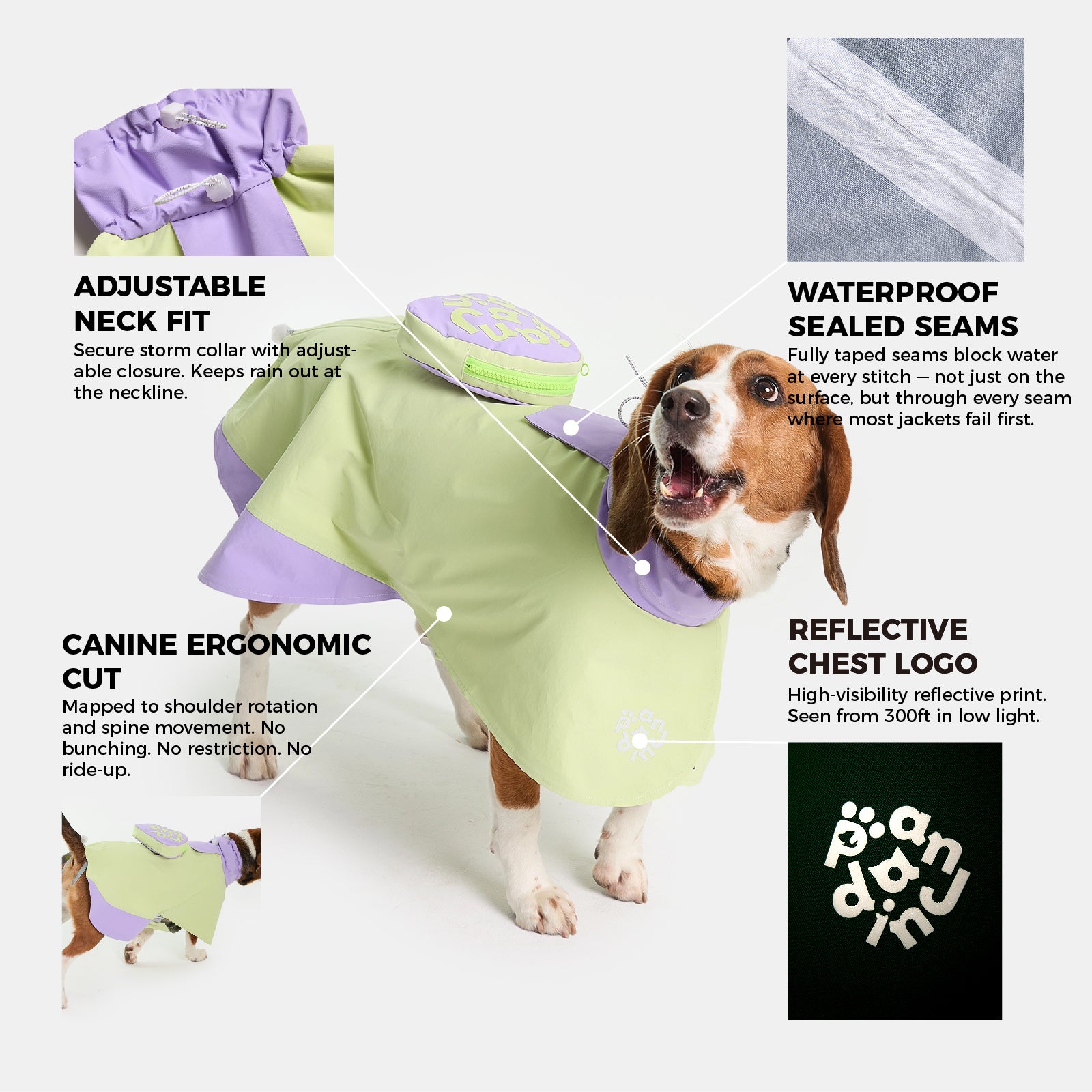 Sage Dog Raincoat