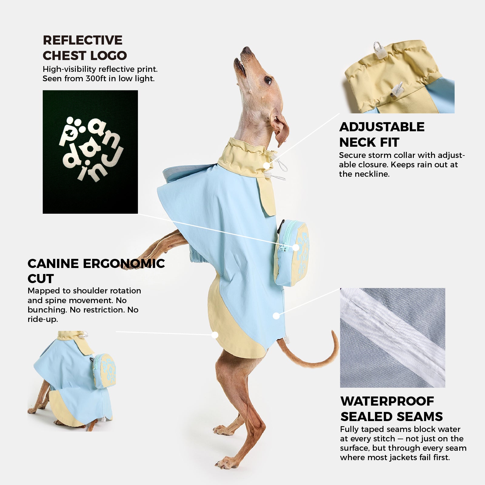 Sky Dog Raincoat