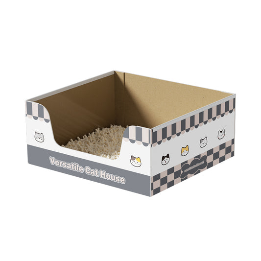 Disposable Litter Box (Box Only) – 5 Sizes for Kittens to Large Cats