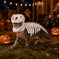 Load image into Gallery viewer, Dark Dinosaur Skeleton Pet Costume
