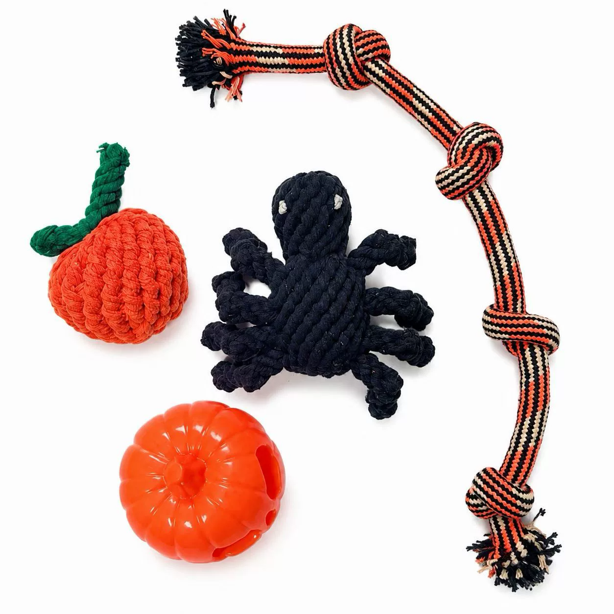 Halloween Rope Spider Dog Toy – Chew & Treat Toy