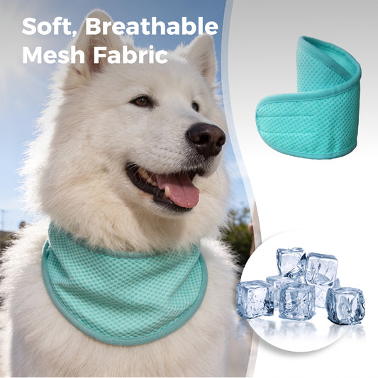 Dog Cooling Bandana – Instant Chill Wrap for Summer