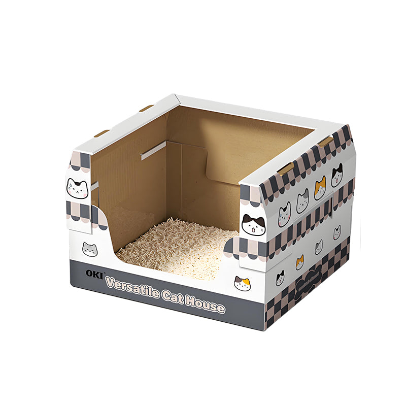 Disposable Litter Box (Box Only) – 5 Sizes for Kittens to Large Cats