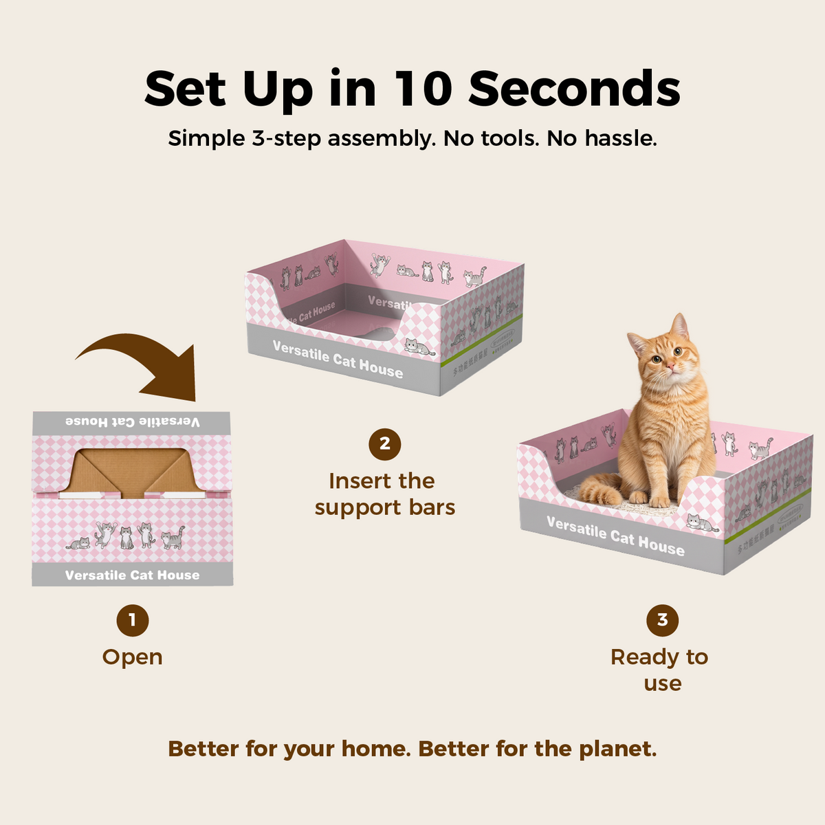 PANDAJIN Disposable Litter Box (Box Only)
