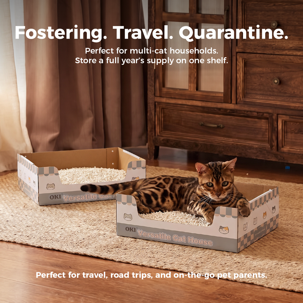 Disposable Litter Box – 5 Sizes for Kittens to Large Cats