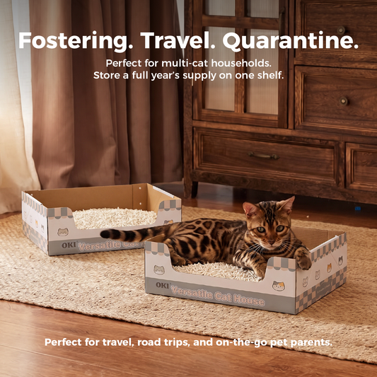 Disposable Litter Box – 5 Sizes for Kittens to Large Cats