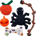 Load image into Gallery viewer, Halloween Rope Spider Dog Toy – Chew & Treat Toy
