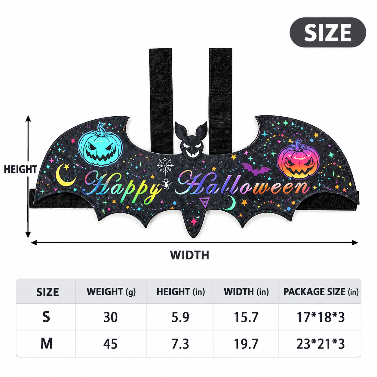 Halloween Bat Costume for Cats & Dogs