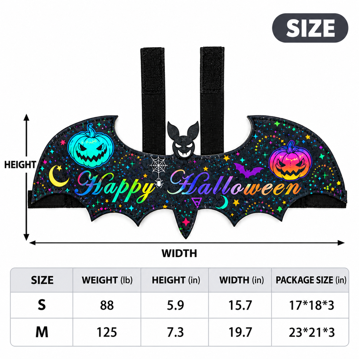 Halloween Bat Costume for Cats & Dogs