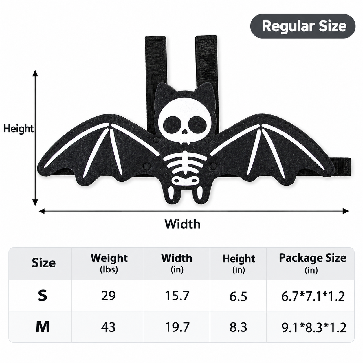 Halloween Bat Costume for Cats & Dogs