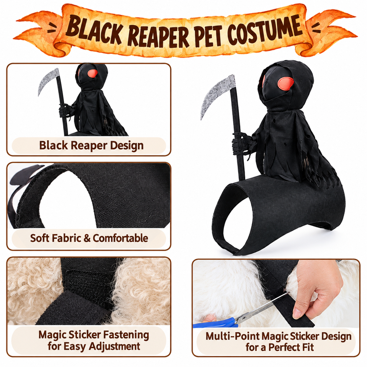Halloween Dark Knight Costume for Dogs & Cats
