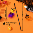 Load image into Gallery viewer, Halloween Feather Teaser Wand Toy for Cats
