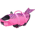 Load image into Gallery viewer, Mermaid Dog Life Jacket, Adjustable Dog Swimming Vest with Reflective Scales
