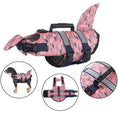 Load image into Gallery viewer, Shark Dog Life Jacket, Adjustable Pet Swimming Vest with Pearl Cotton Filling
