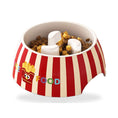 Load image into Gallery viewer, Retro striped slow feeder dog bowl on white background
